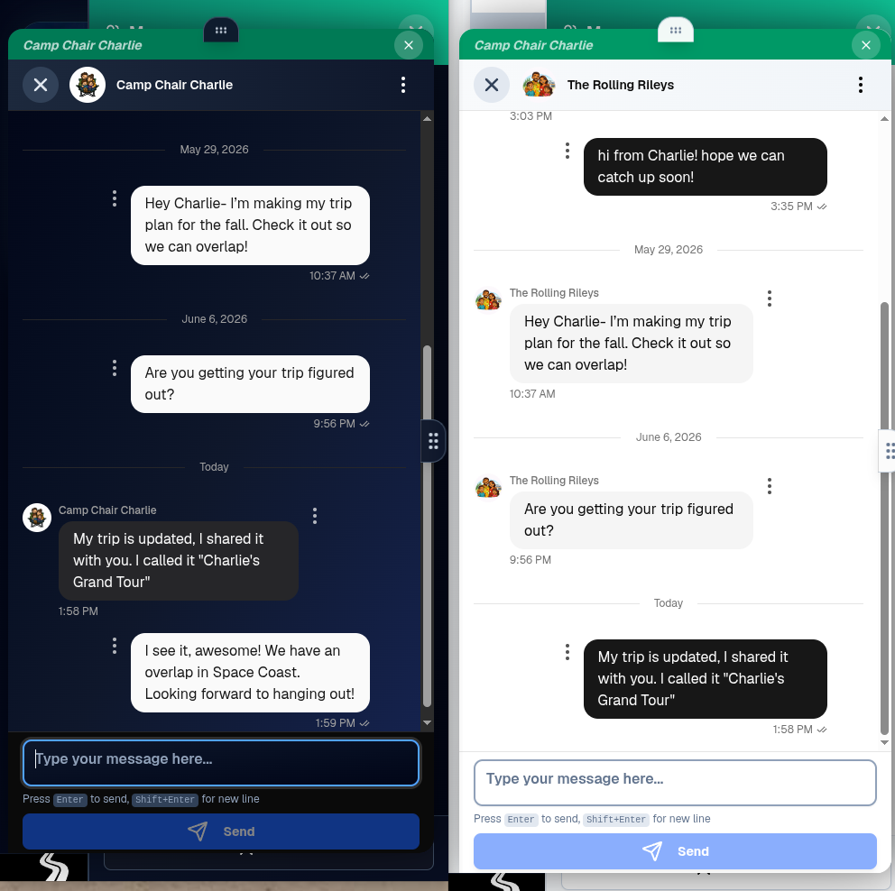 Chat with Users and Groups